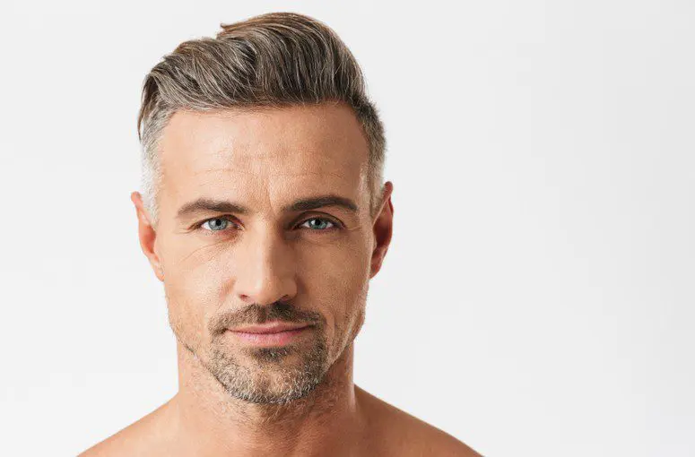 Handsome man who gets aesthetic services